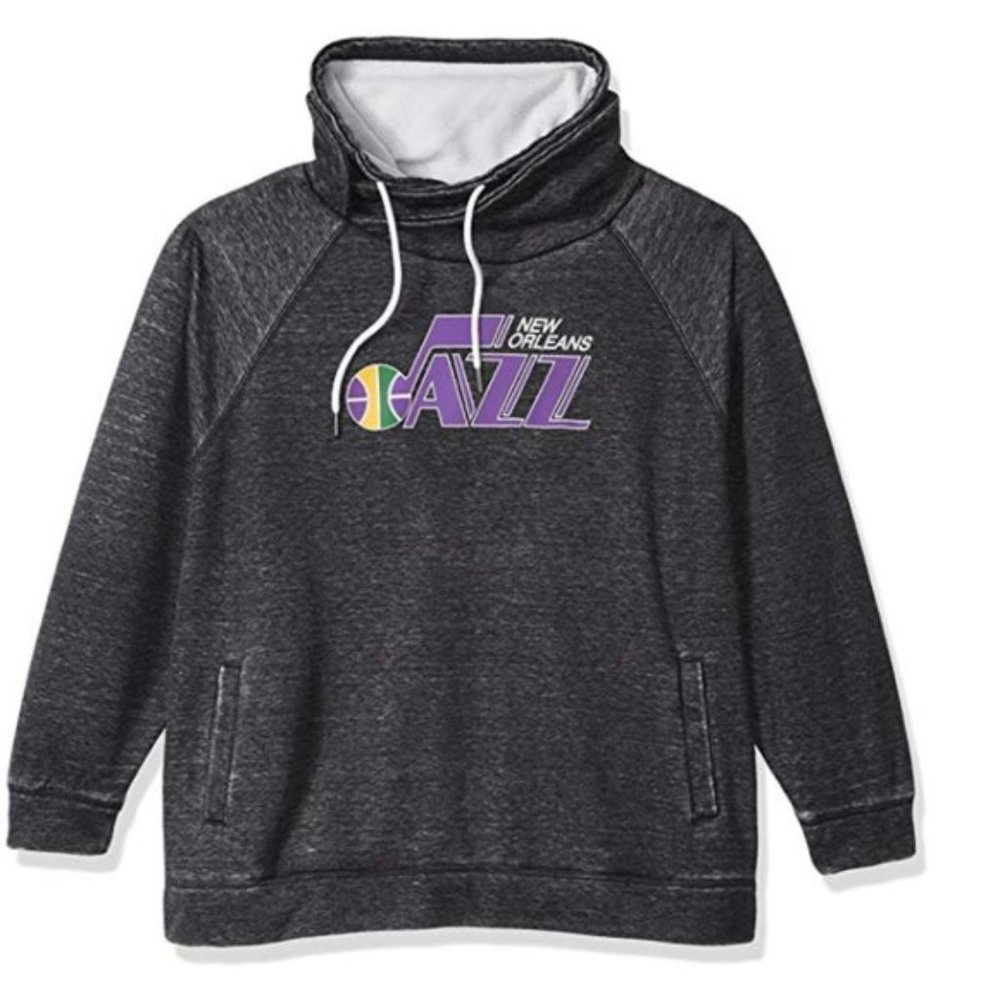 Rare Retro Vintage NBA New Orleans Jazz Sweatshirt - Picture 1 of 2